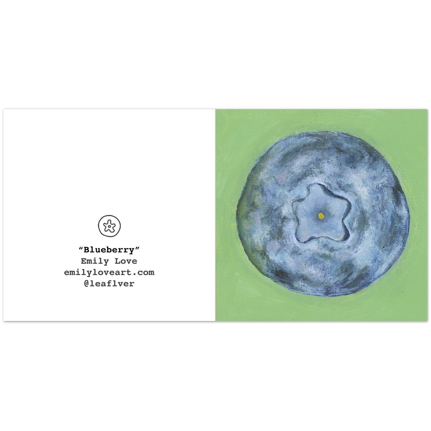 "Blueberry" Card