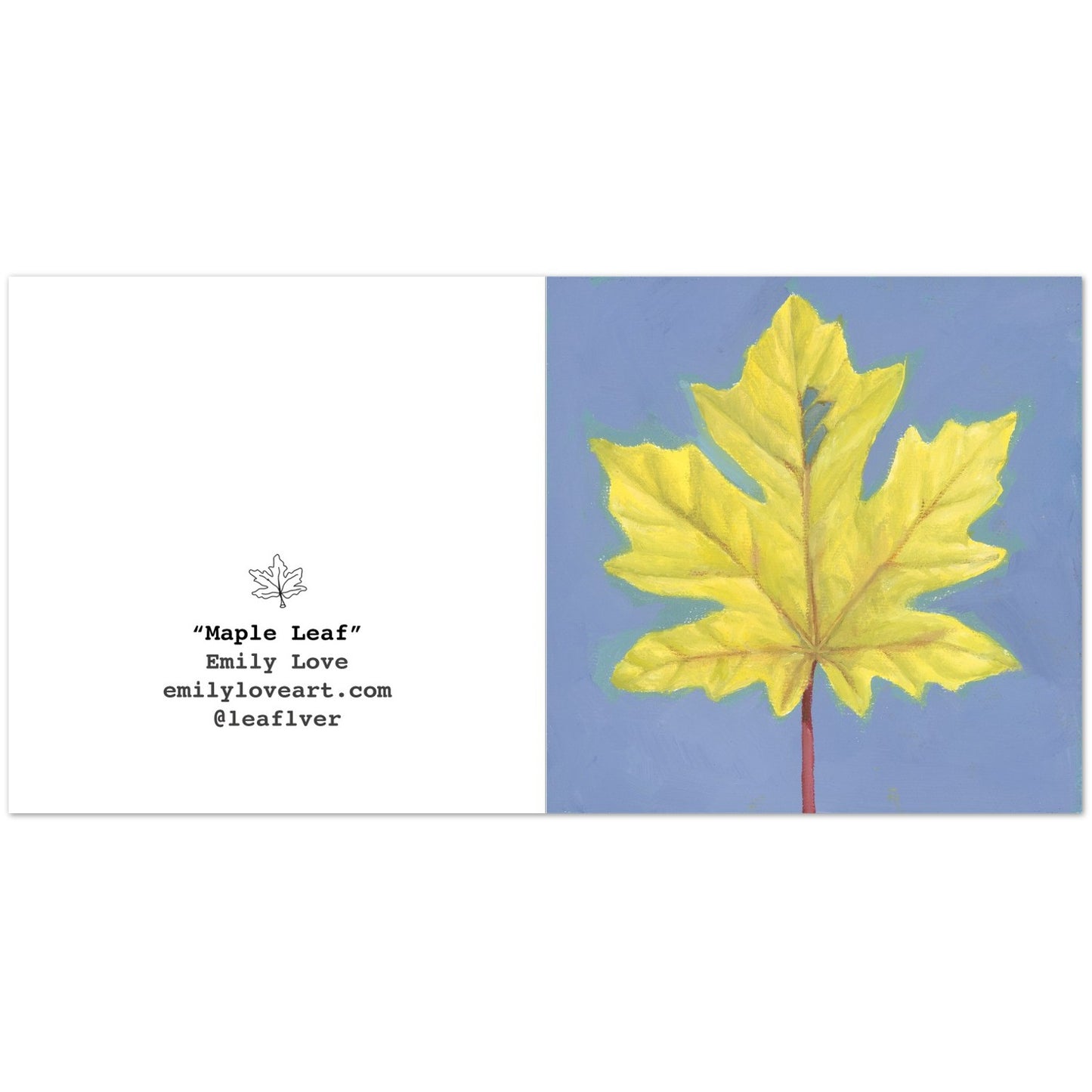 "Maple Leaf" Card